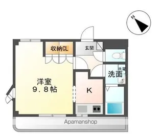 ピーチヒルズ【206号室】の間取り