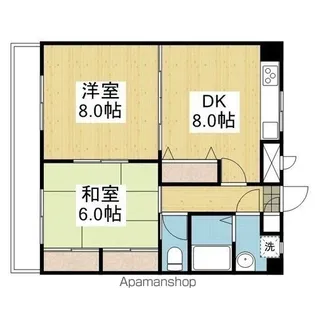 駅前マンション牛渕【402.号室】の間取り