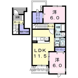 セレノ新白河Ⅱ【2階】の間取り