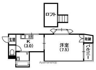 エクセル上島頭【4階】の間取り