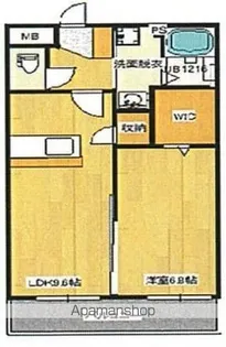 ピーチフローレ6TH【2階】の間取り