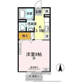シャレード連島【2階】の間取り