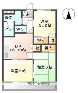 グランシャリオ96【3階】の間取り