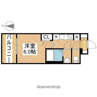 プレサンス桜山駅前アフォード【9階】の間取り