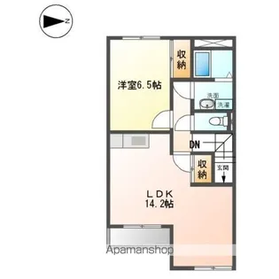エステールキャッスル【2階】の間取り