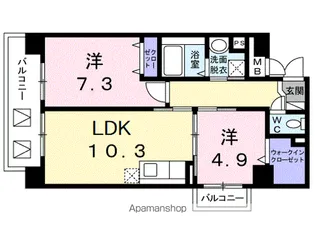 アルベロ向島23【2階】の間取り