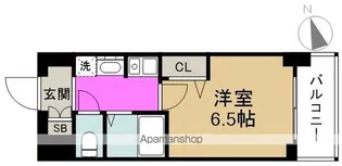 エスリード新梅田【7階】の間取り