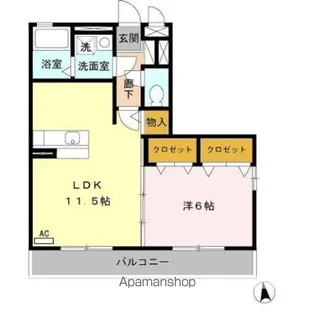 メゾン グランドゥール【2階】の間取り