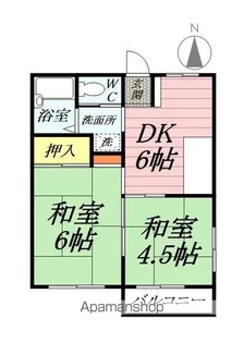 幸町フラット【2階】の間取り