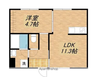 CLARIAS【204号室】の間取り