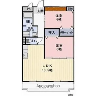 グランデュオ【302号室】の間取り