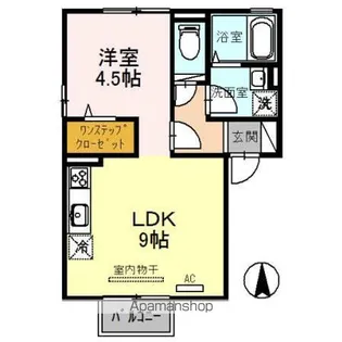 ロアジーナ B棟【2階】の間取り
