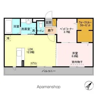 エスポワール E【3階】の間取り