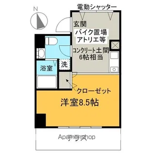 グリシーヌ響【1階】の間取り