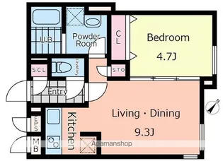 PASEO渋谷幡ヶ谷【2階】の間取り