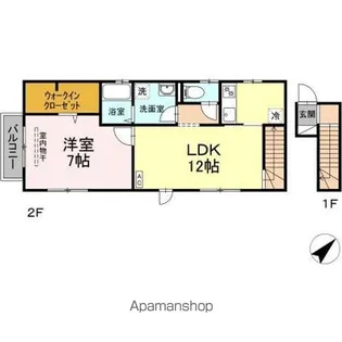 ペルルメゾン【2階】の間取り