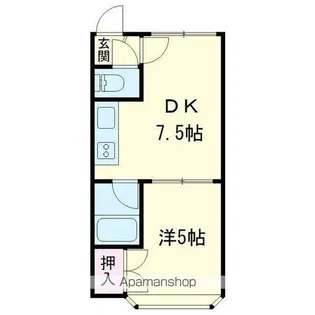 クリスタルハウスエルフィン【302号室】の間取り