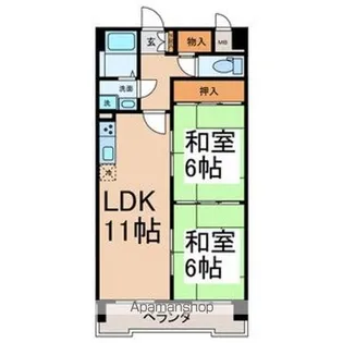 ファミール元柴田東町【303号室号室】の間取り