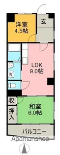 山嵜ビル【4階】の間取り