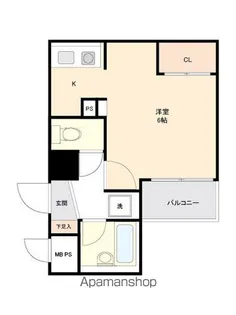 ドゥーエ西大島【5階】の間取り