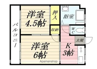 青木マンション【302号室】の間取り