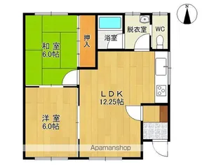 コーポ翔【2A号室】の間取り