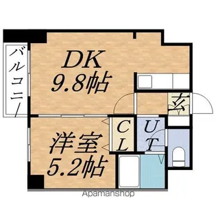 TREASURE COURT A【403号室】の間取り