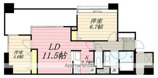 LANAI T GARDEN【6階】の間取り