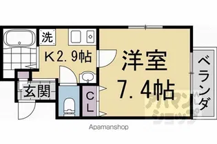 ELEVEN白峯【203号室】の間取り