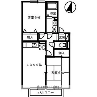 ドエル栗原【202号室】の間取り