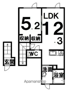 トレーフル【G号室】の間取り
