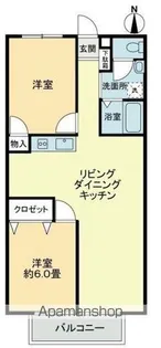 フォブールさくら【2階】の間取り