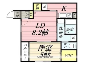 クオーレ木ノ下【1階】の間取り