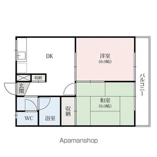 エステートピアN【2階】の間取り