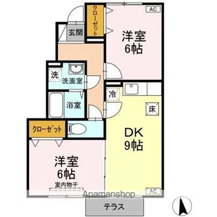 プロイセン 弐番館【1階】の間取り