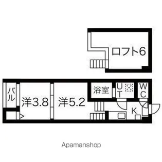 ルミエール紫苑【1階】の間取り