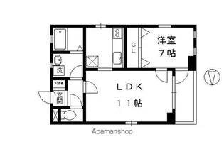 メゾン・ルミエール【2A号室】の間取り