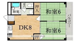 メープルハイツ【2階】の間取り