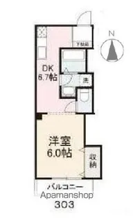 サニーハイツ松島【3階】の間取り