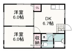 プレジールエム【102号室】の間取り