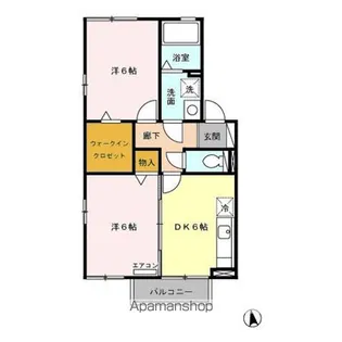 グランメール桜町 A【2階】の間取り