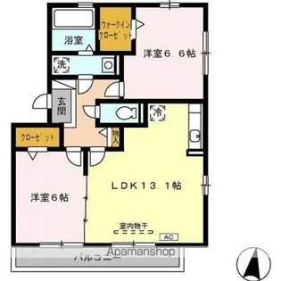 セジュール花萌【3階】の間取り