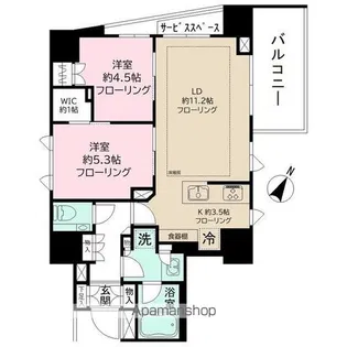 パークホームズ成城【4階】の間取り