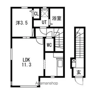 シエール【201号室】の間取り
