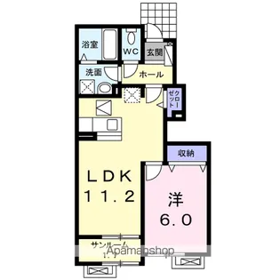 ラヴェール【1階】の間取り