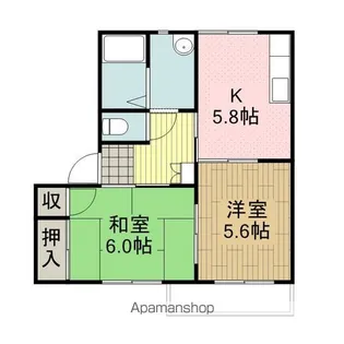 メゾンドシュヴァリエ【C-101号室】の間取り