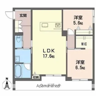 シャーメゾンキャメリア【1階】の間取り