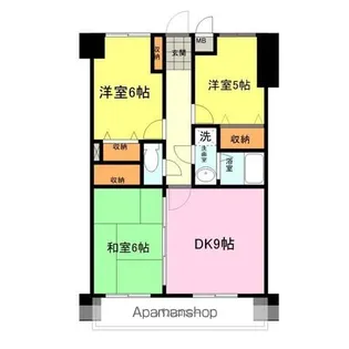 アミティビブレ下関【1階】の間取り