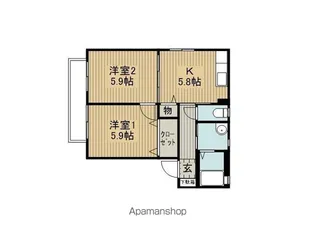 バリュージュ大宮【1階】の間取り