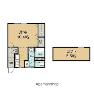 シンフォニーフラット【6号室】の間取り
